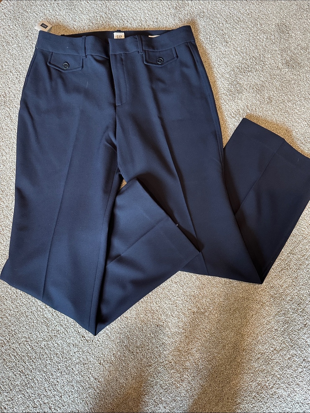 Gap High Rise Baby Boot Navy Pants